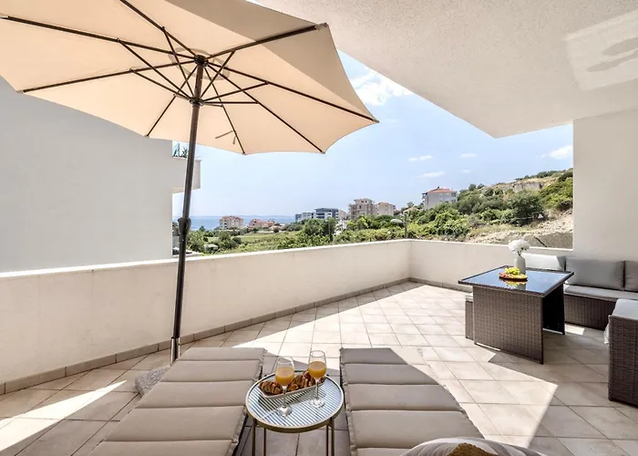 Apartman Apartment Gabi - Seaview & Spacious Terrace, Znjan Split