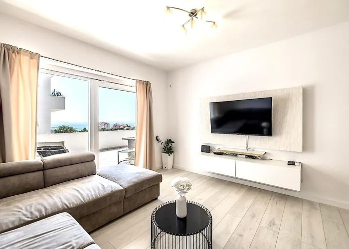 Apartmán Apartment Gabi - Seaview & Spacious Terrace, Znjan